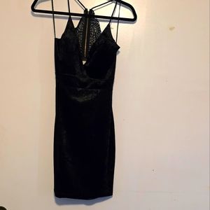 Viviane Velvet lace back dress